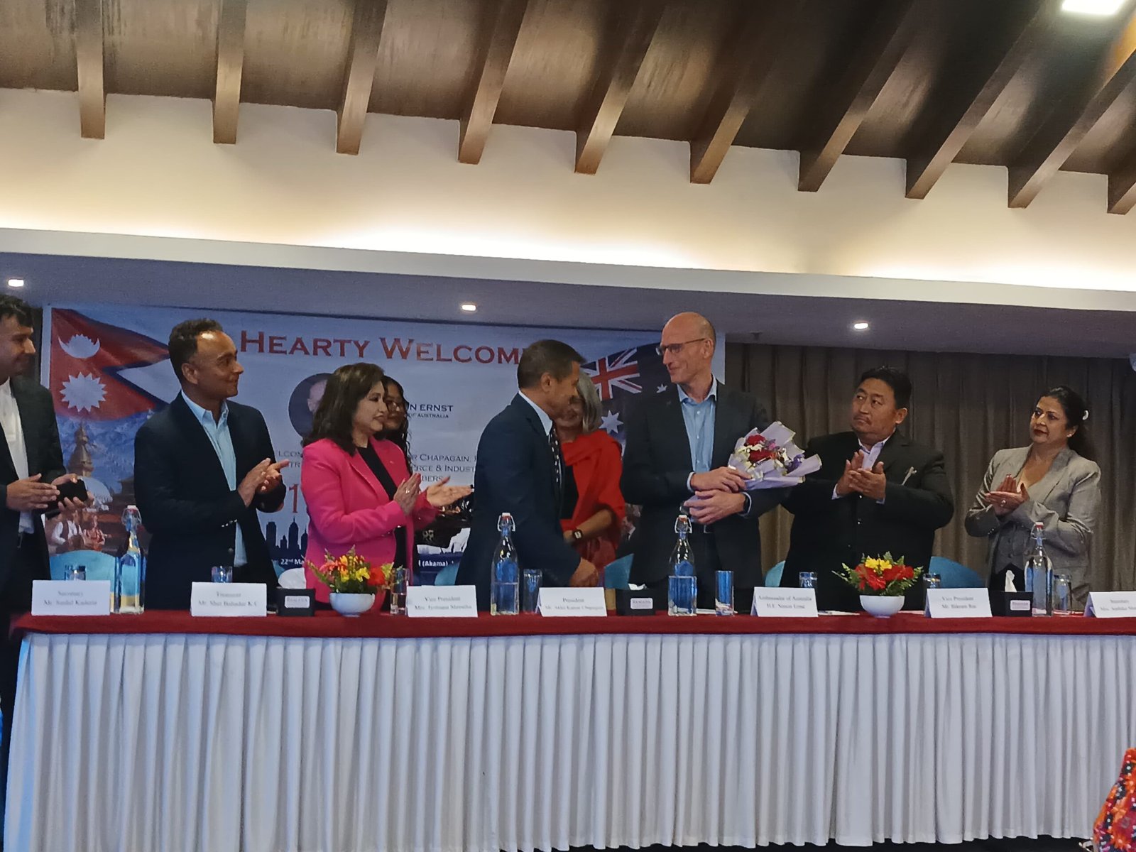 NACCI representatives supporting Nepal and Australia business cooperation
